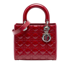 Dior Medium Patent Cannage Lady Dior