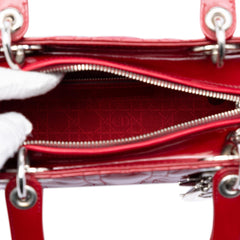 Dior Medium Patent Cannage Lady Dior