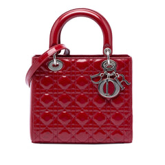 Dior Medium Patent Cannage Lady Dior