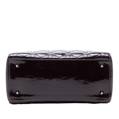 Dior Medium Patent Cannage Lady Dior