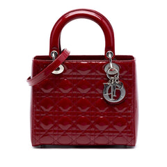 Dior Medium Patent Cannage Lady Dior