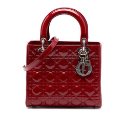 Dior Medium Patent Cannage Lady Dior