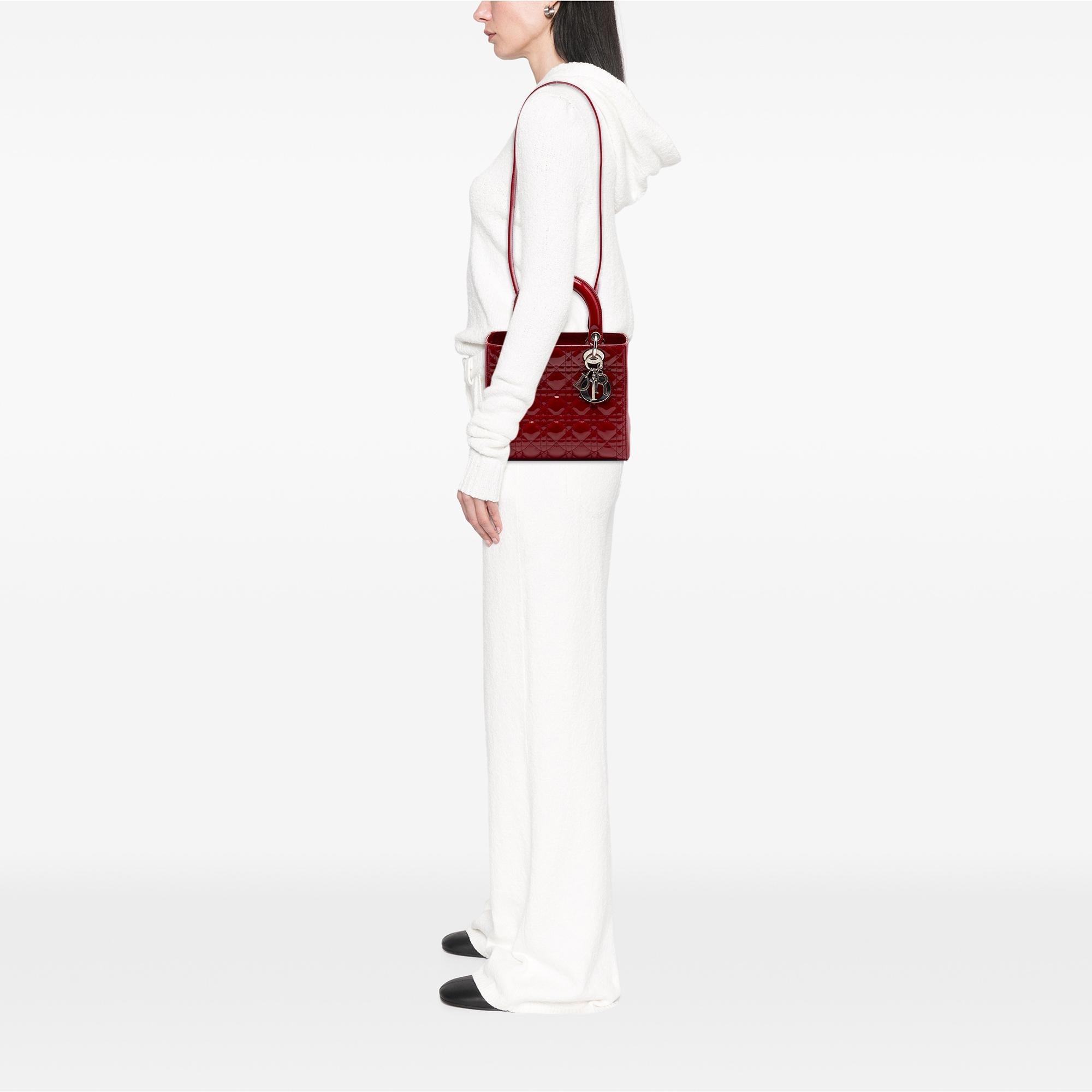 Dior Medium Patent Cannage Lady Dior