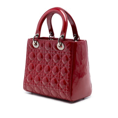 Dior Medium Patent Cannage Lady Dior