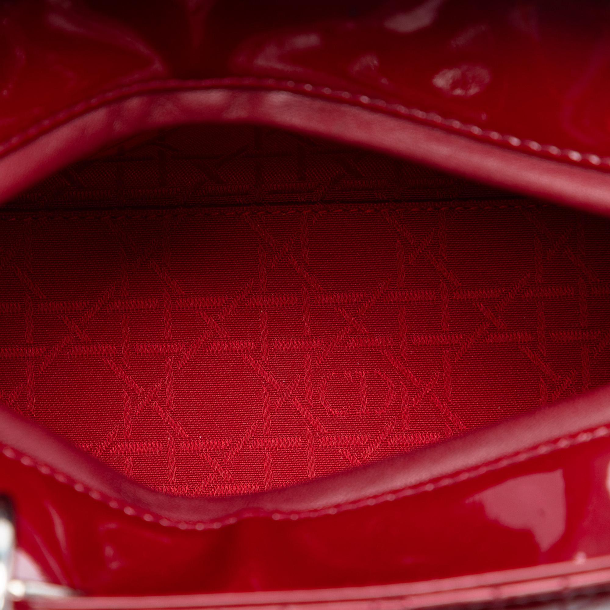 Dior Medium Patent Cannage Lady Dior