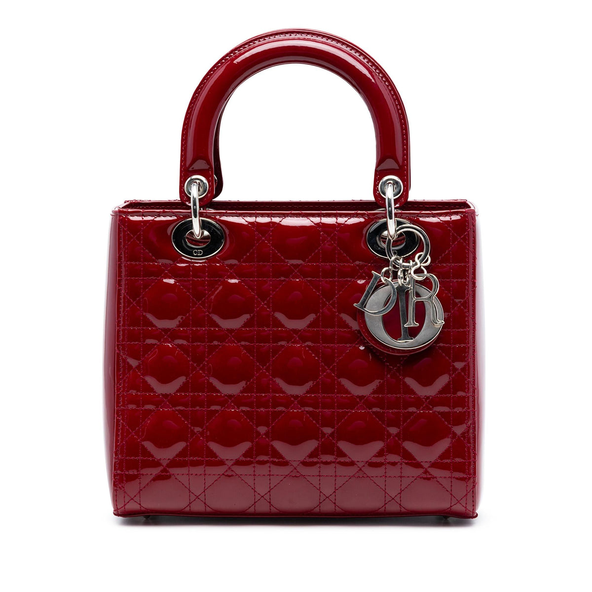 Dior Medium Patent Cannage Lady Dior