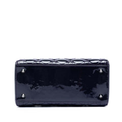 Dior Medium Patent Cannage Lady Dior