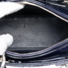 Dior Medium Patent Cannage Lady Dior