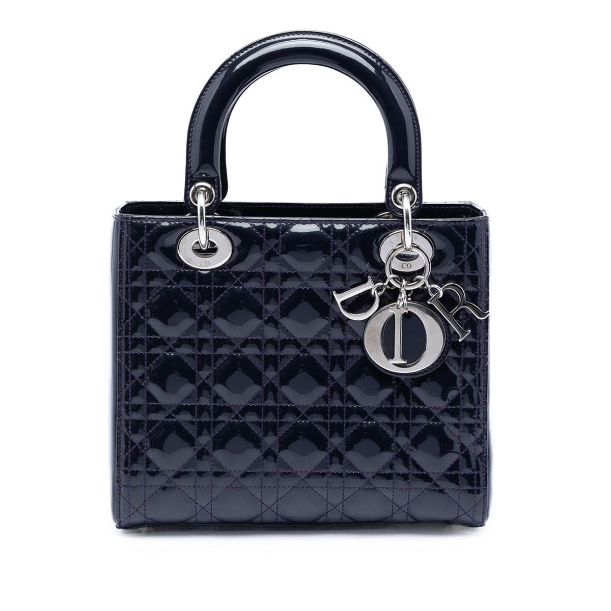Dior Medium Patent Cannage Lady Dior