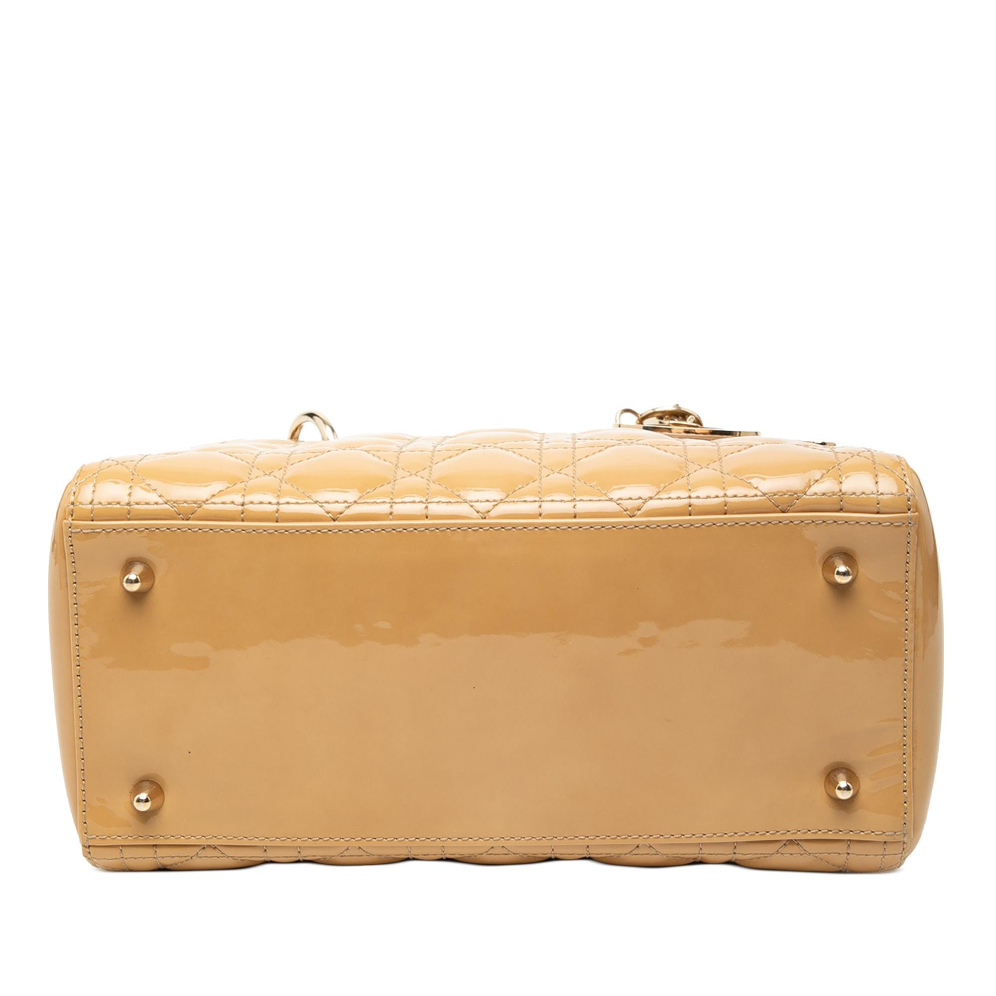 Dior Medium Patent Cannage Lady Dior