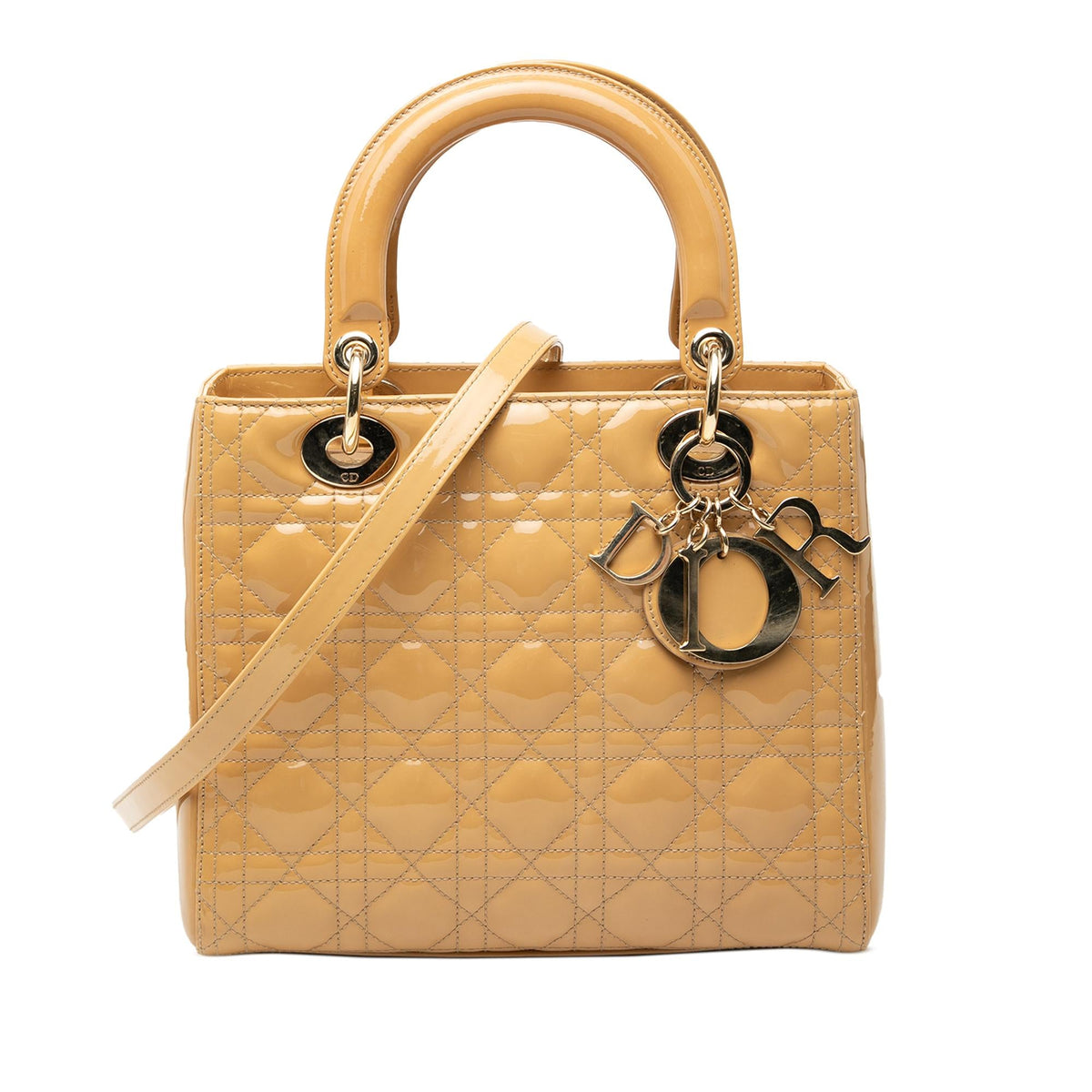Dior Medium Patent Cannage Lady Dior