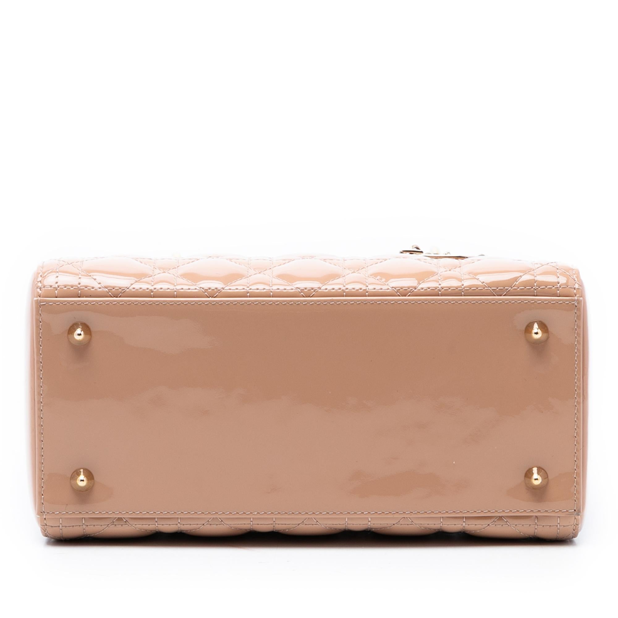 Dior Medium Patent Cannage Lady Dior