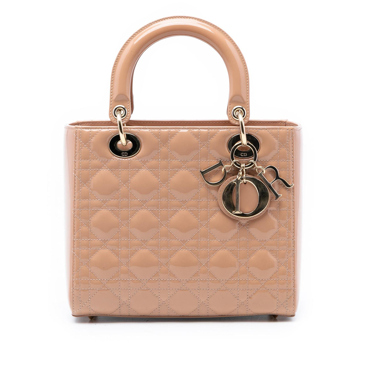 Dior Medium Patent Cannage Lady Dior