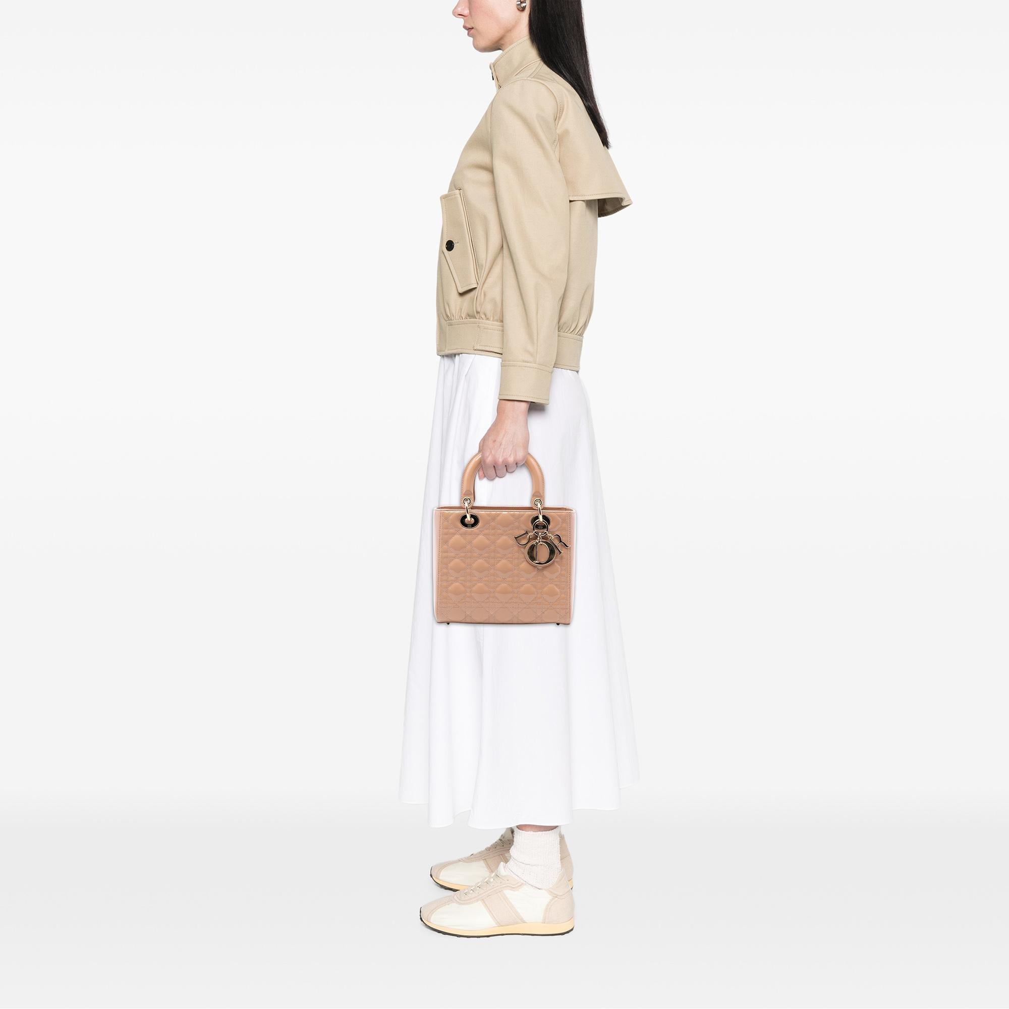 Dior Medium Patent Cannage Lady Dior