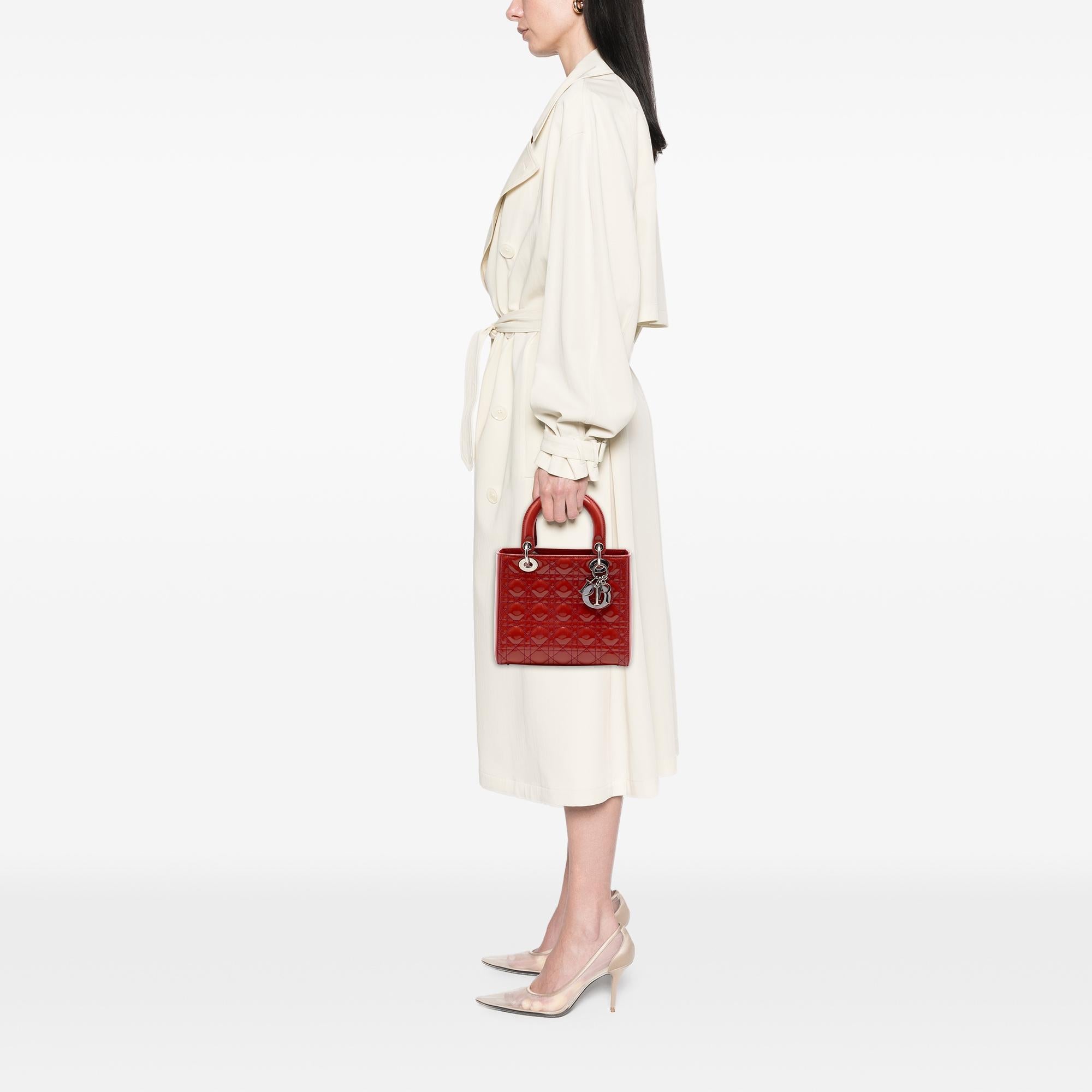 Dior Medium Patent Cannage Lady Dior
