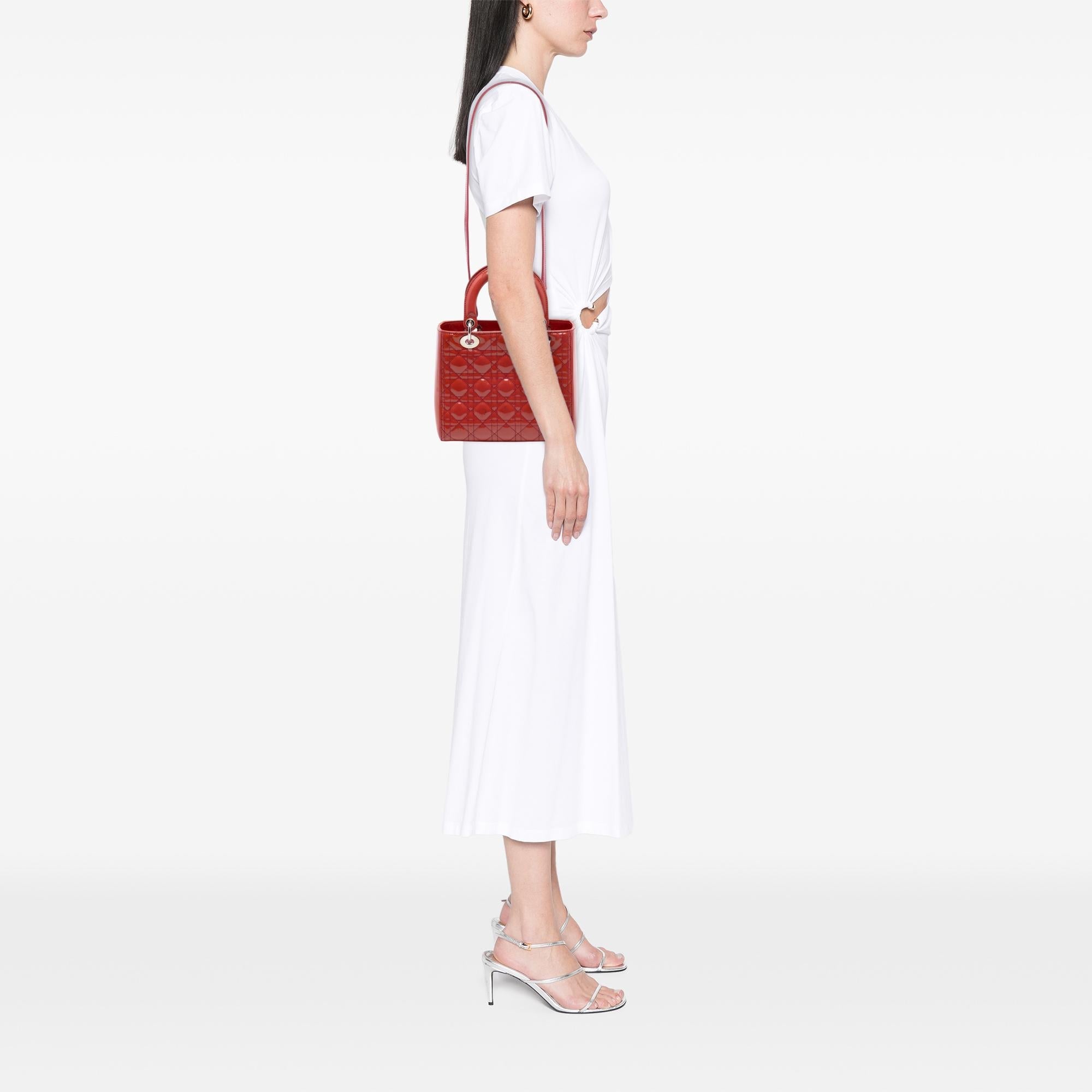 Dior Medium Patent Cannage Lady Dior