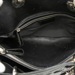 Dior Medium Patent Cannage Polochon Granville Satchel