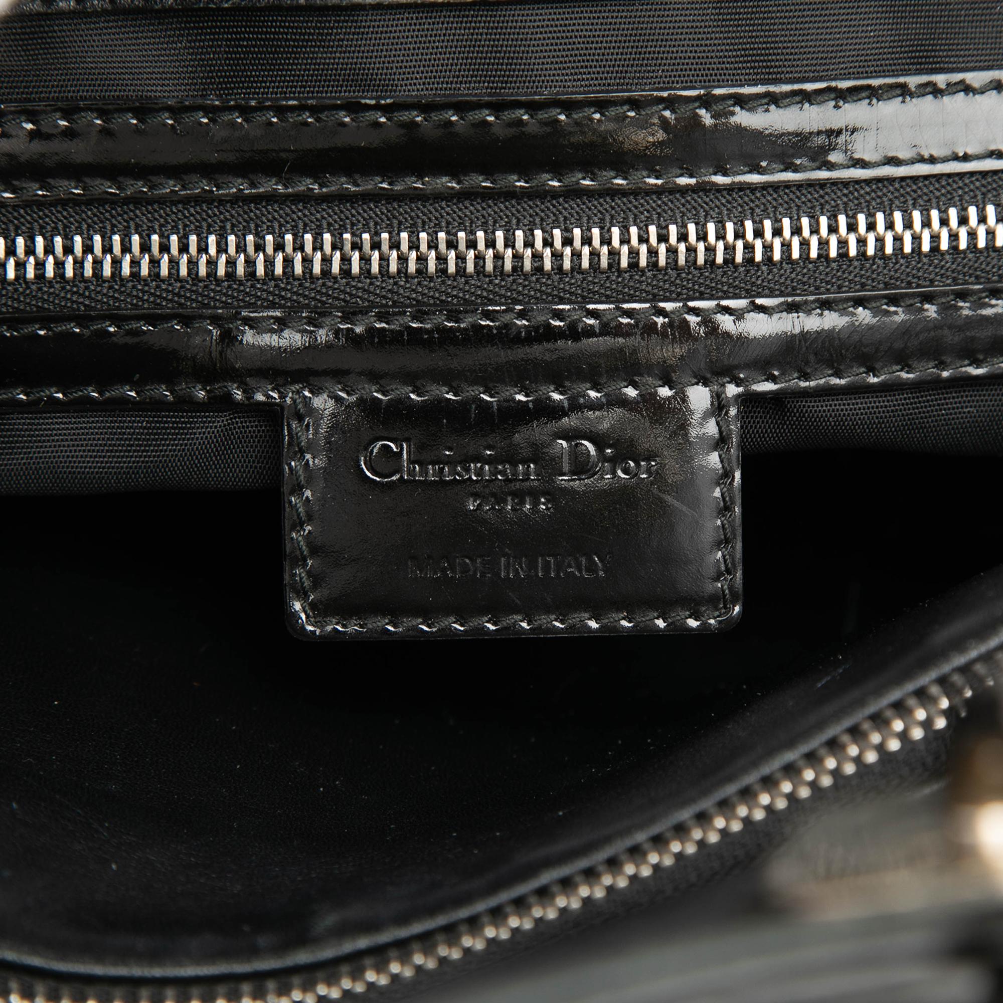 Dior Medium Patent Cannage Polochon Granville Satchel