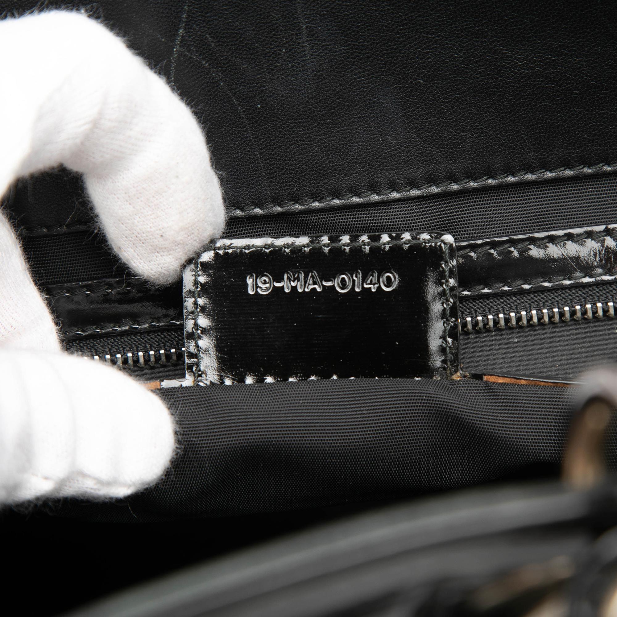 Dior Medium Patent Cannage Polochon Granville Satchel