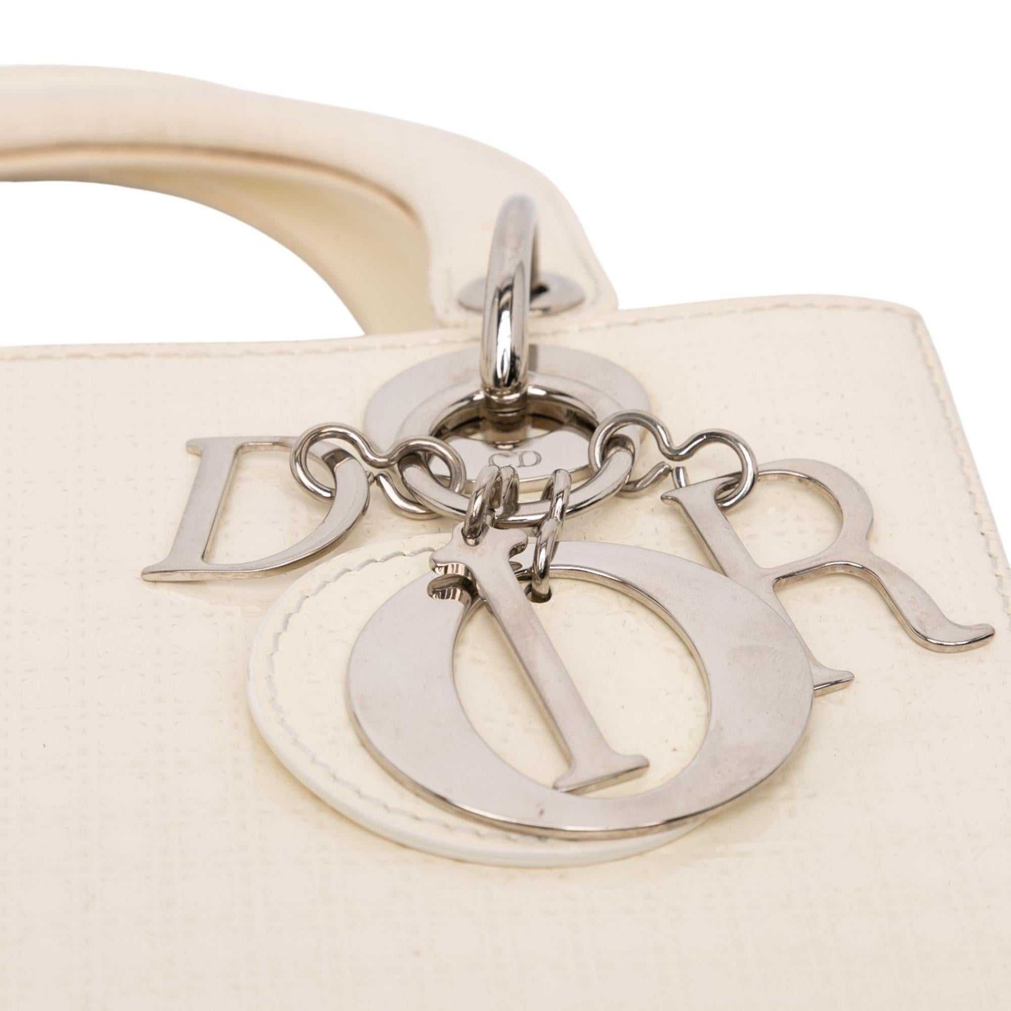 Dior Medium Patent Microcannage Lady Dior