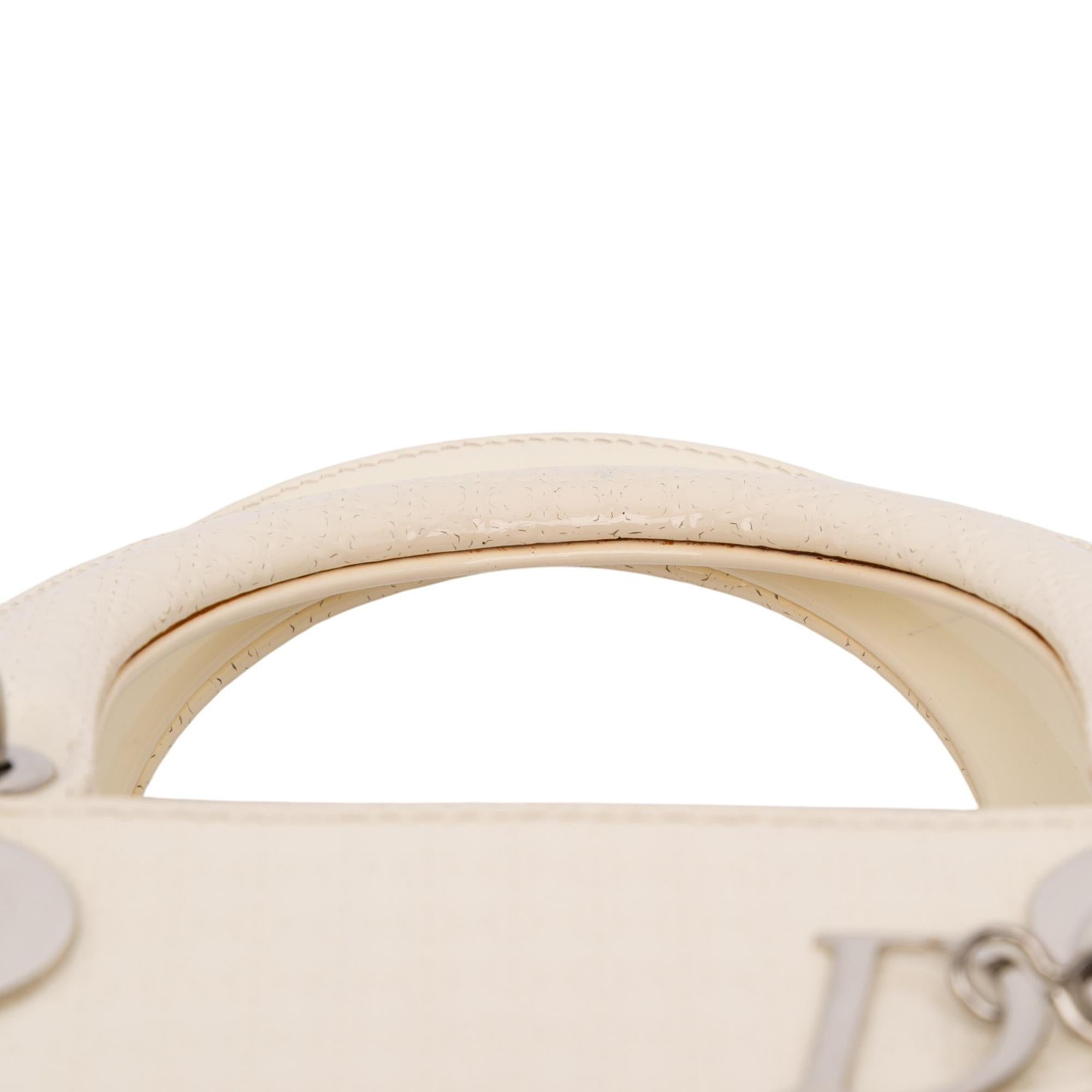 Dior Medium Patent Microcannage Lady Dior