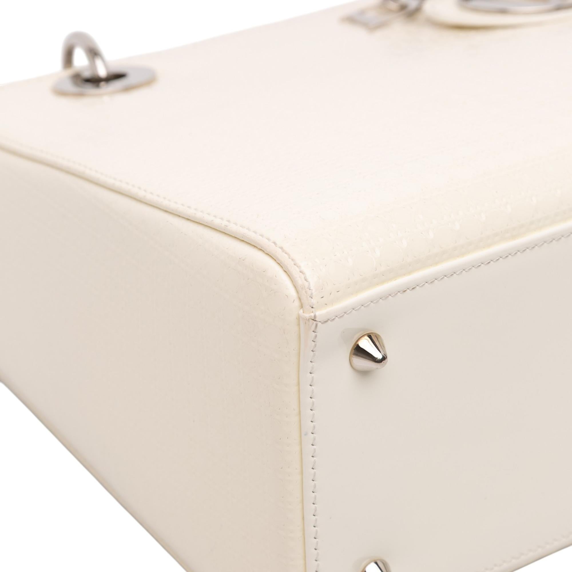 Dior Medium Patent Microcannage Lady Dior