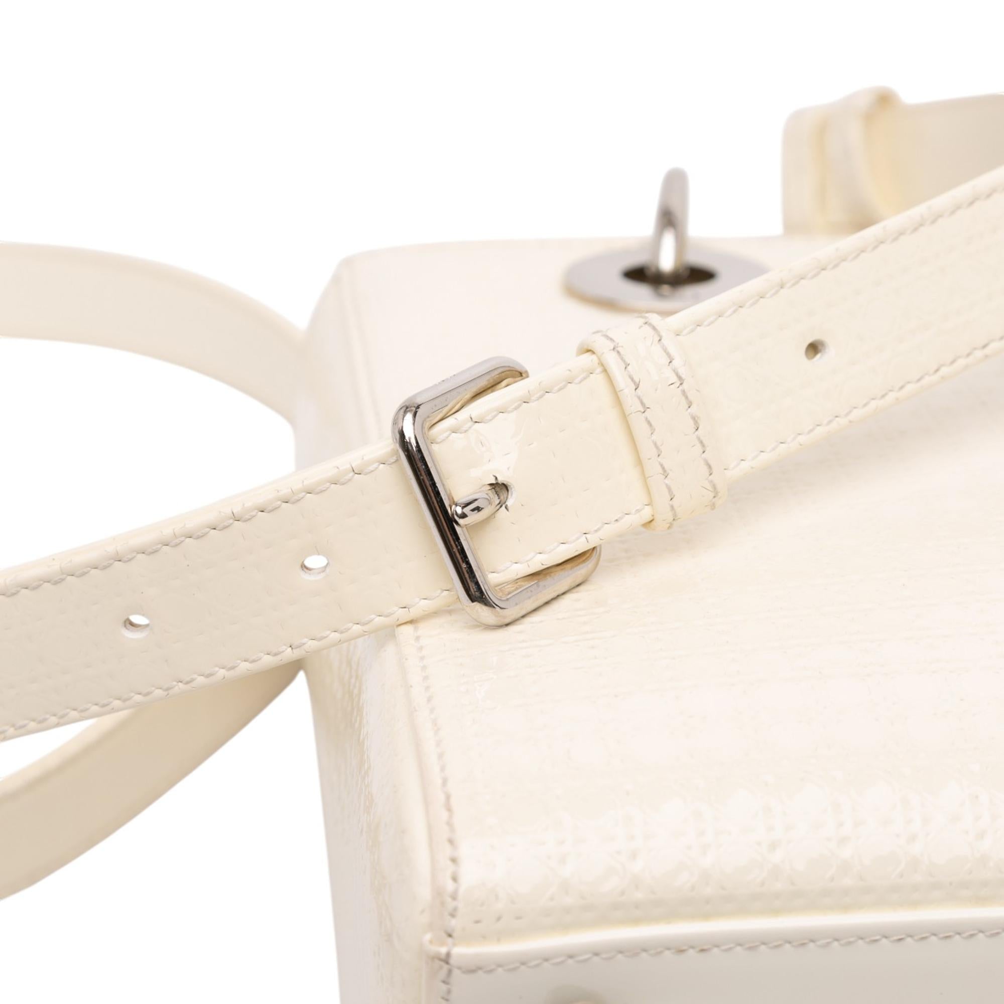 Dior Medium Patent Microcannage Lady Dior