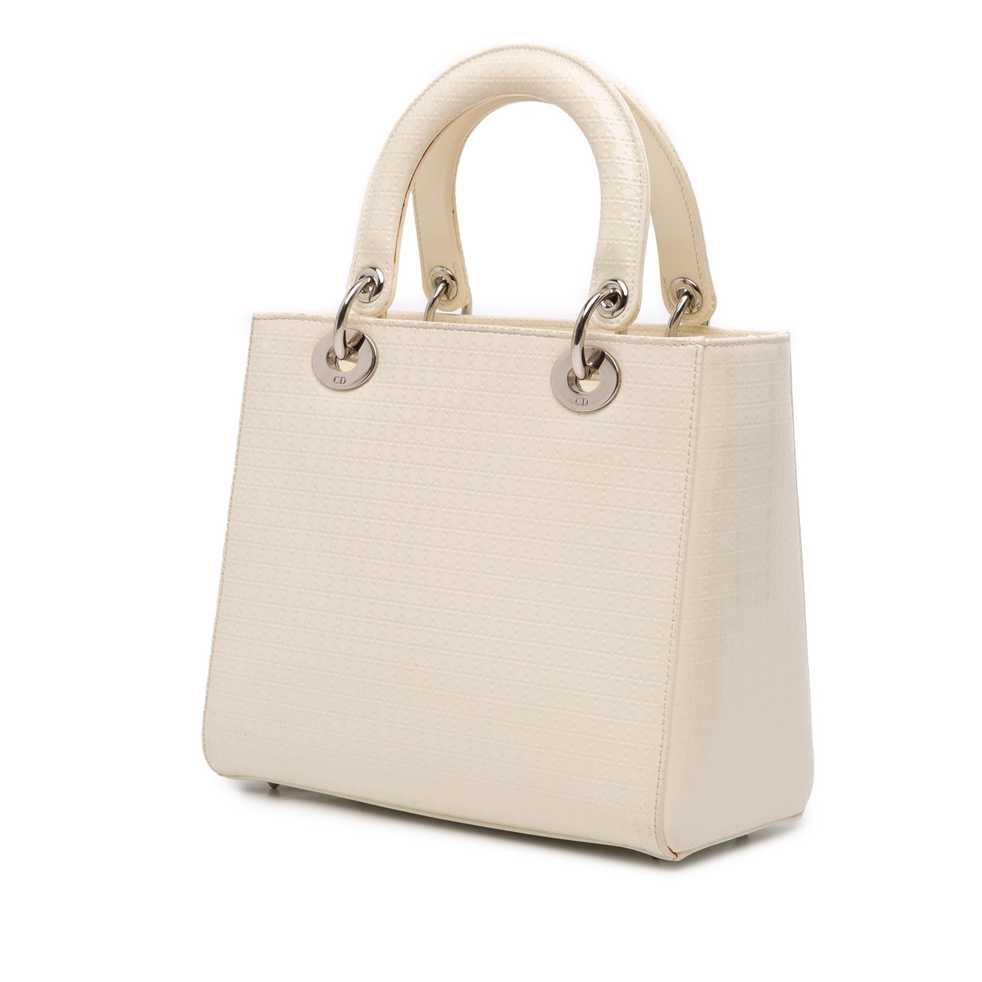 Dior Medium Patent Microcannage Lady Dior