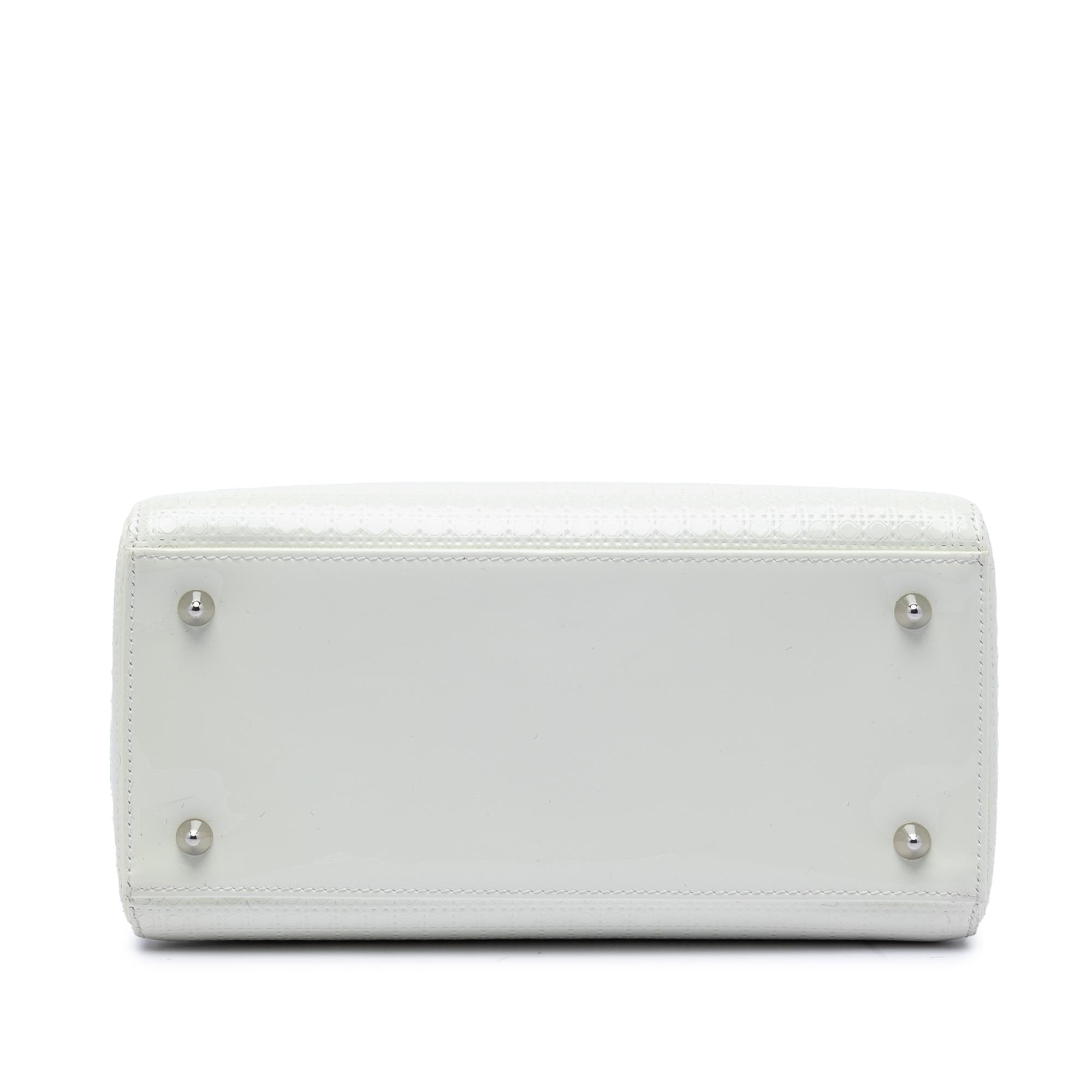 Dior Medium Patent Microcannage Lady Dior