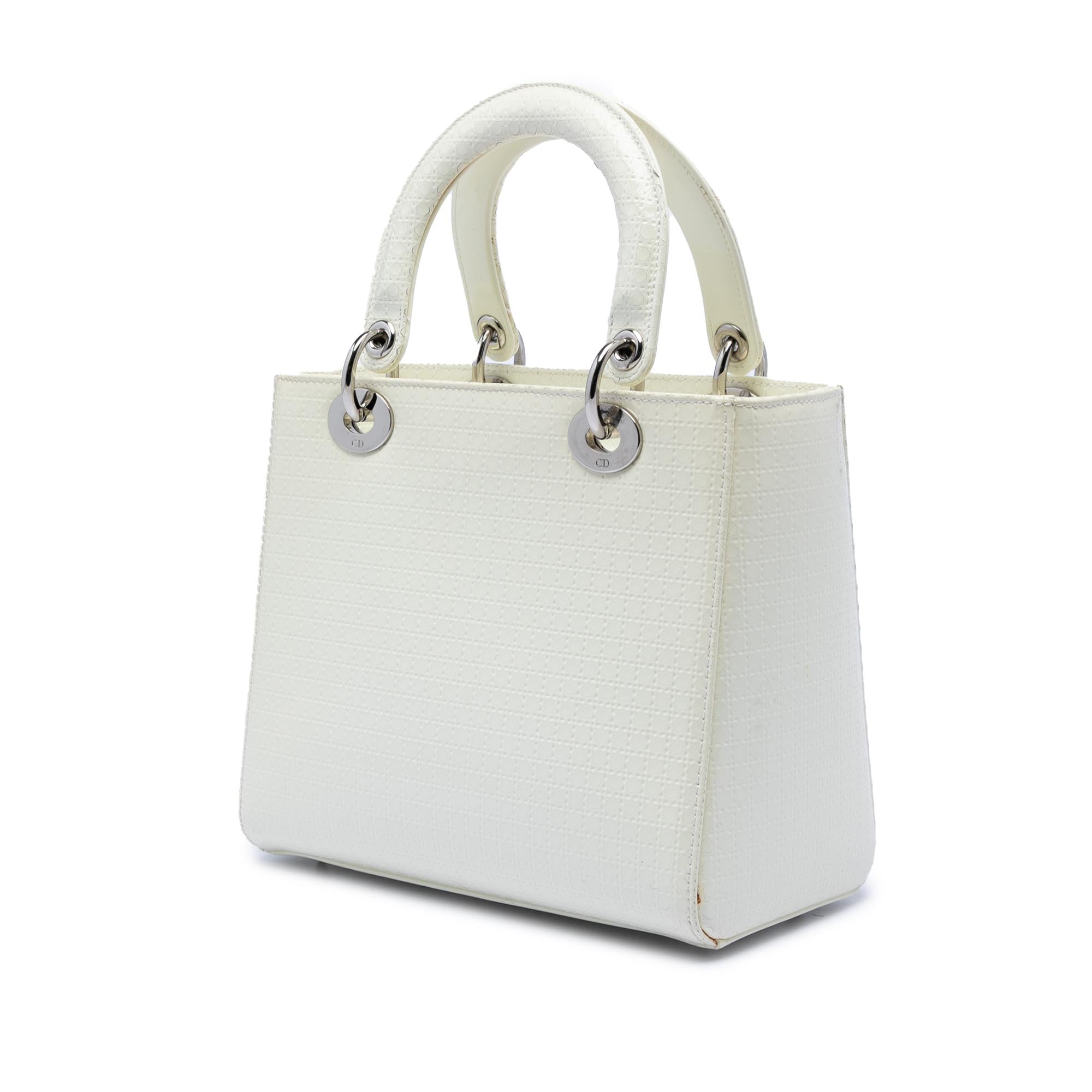 Dior Medium Patent Microcannage Lady Dior