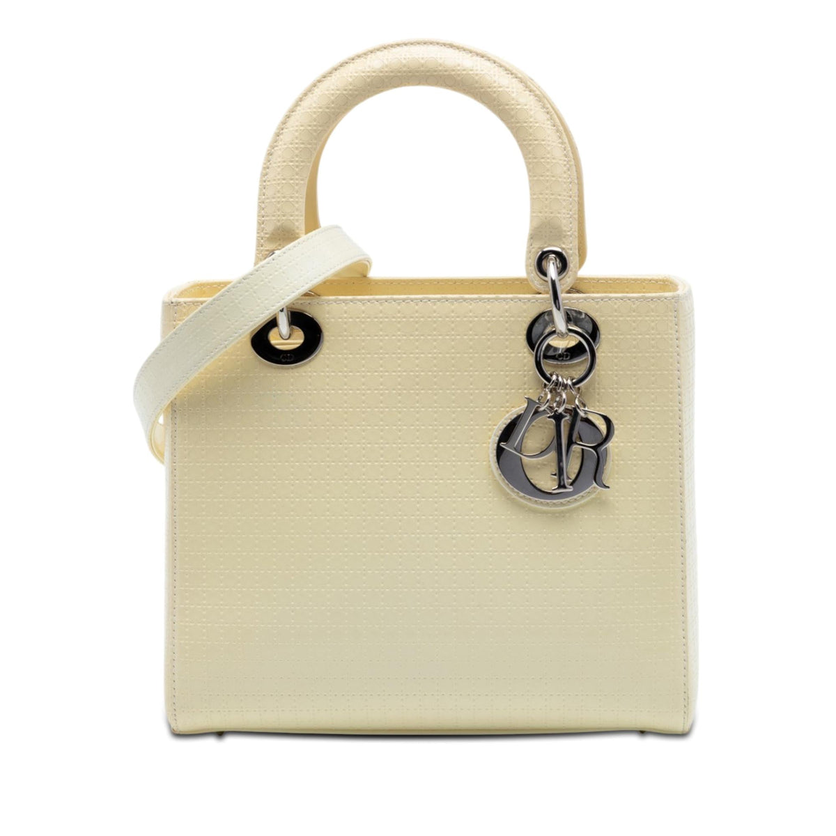 Dior Medium Patent Microcannage Lady Dior