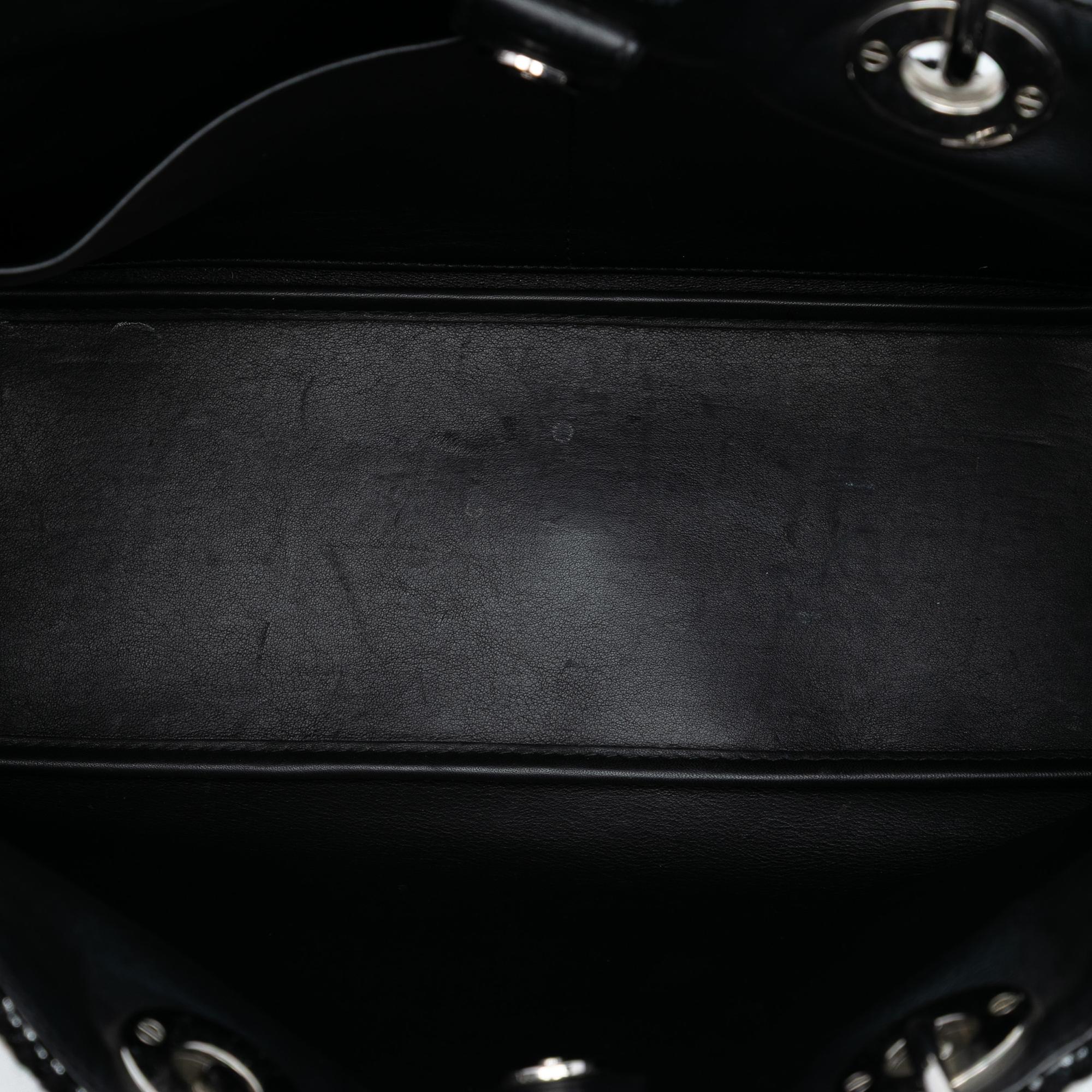 Dior Medium Patent and Tweed Diorissimo Satchel