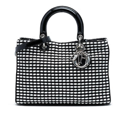 Dior Medium Patent and Tweed Diorissimo Satchel