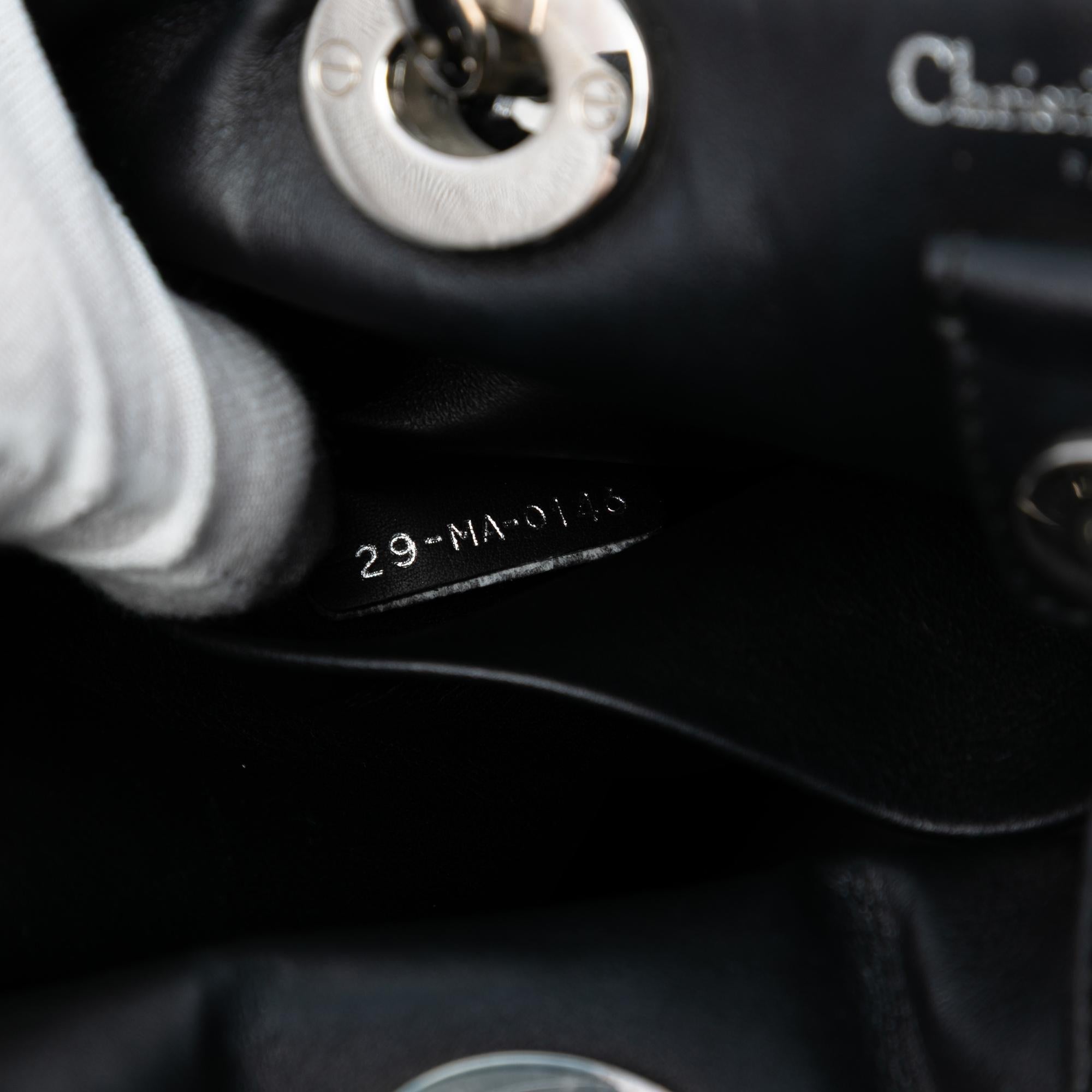 Dior Medium Patent and Tweed Diorissimo Satchel