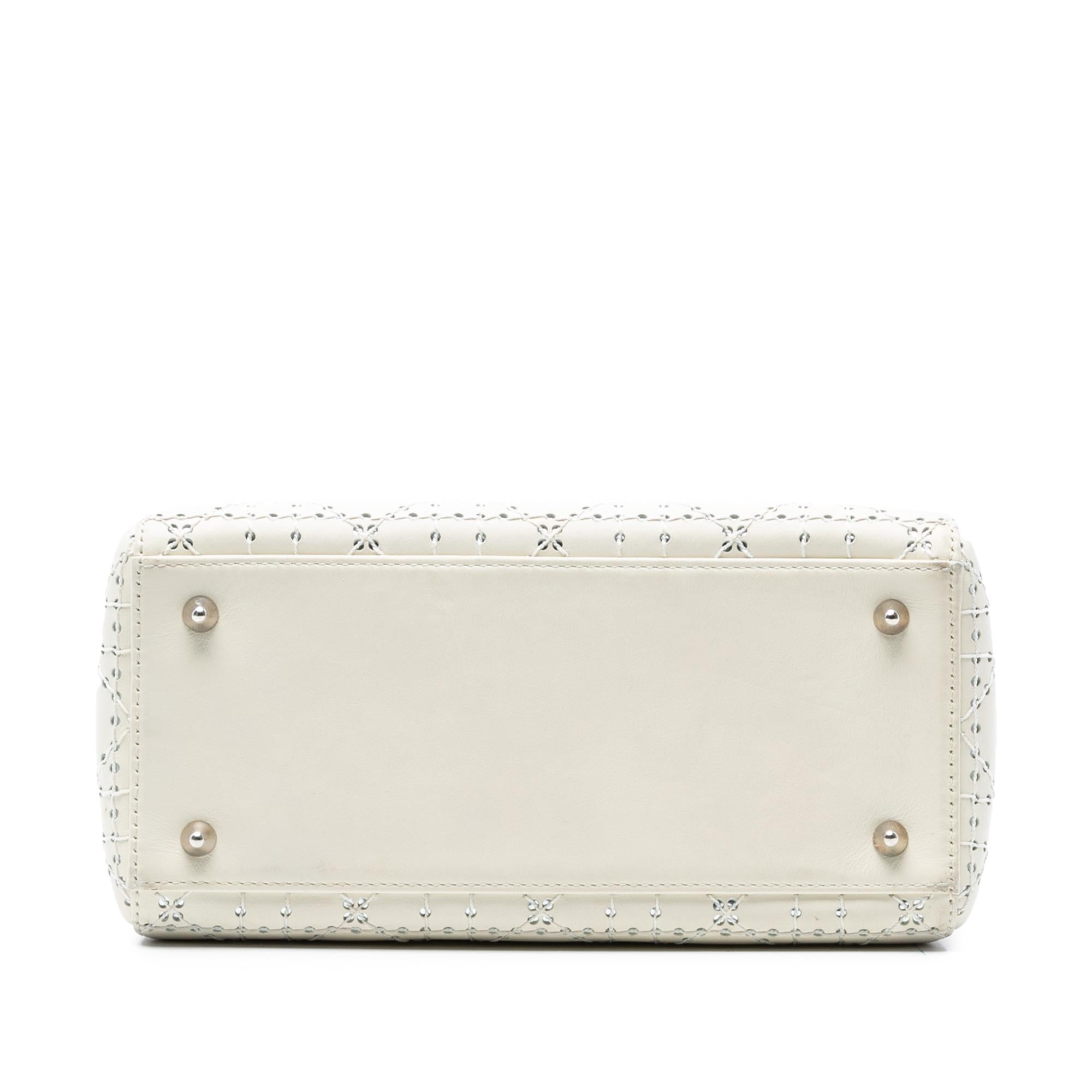 Dior Medium Perforated Calfskin Cannage Lady Dior