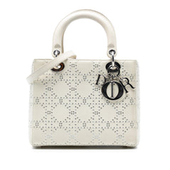 Dior Medium Perforated Calfskin Cannage Lady Dior