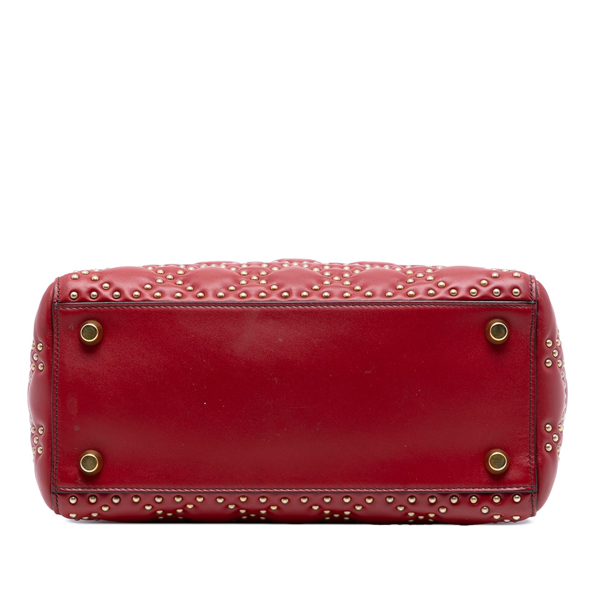 Dior Medium Studded Calfskin Lady Dior