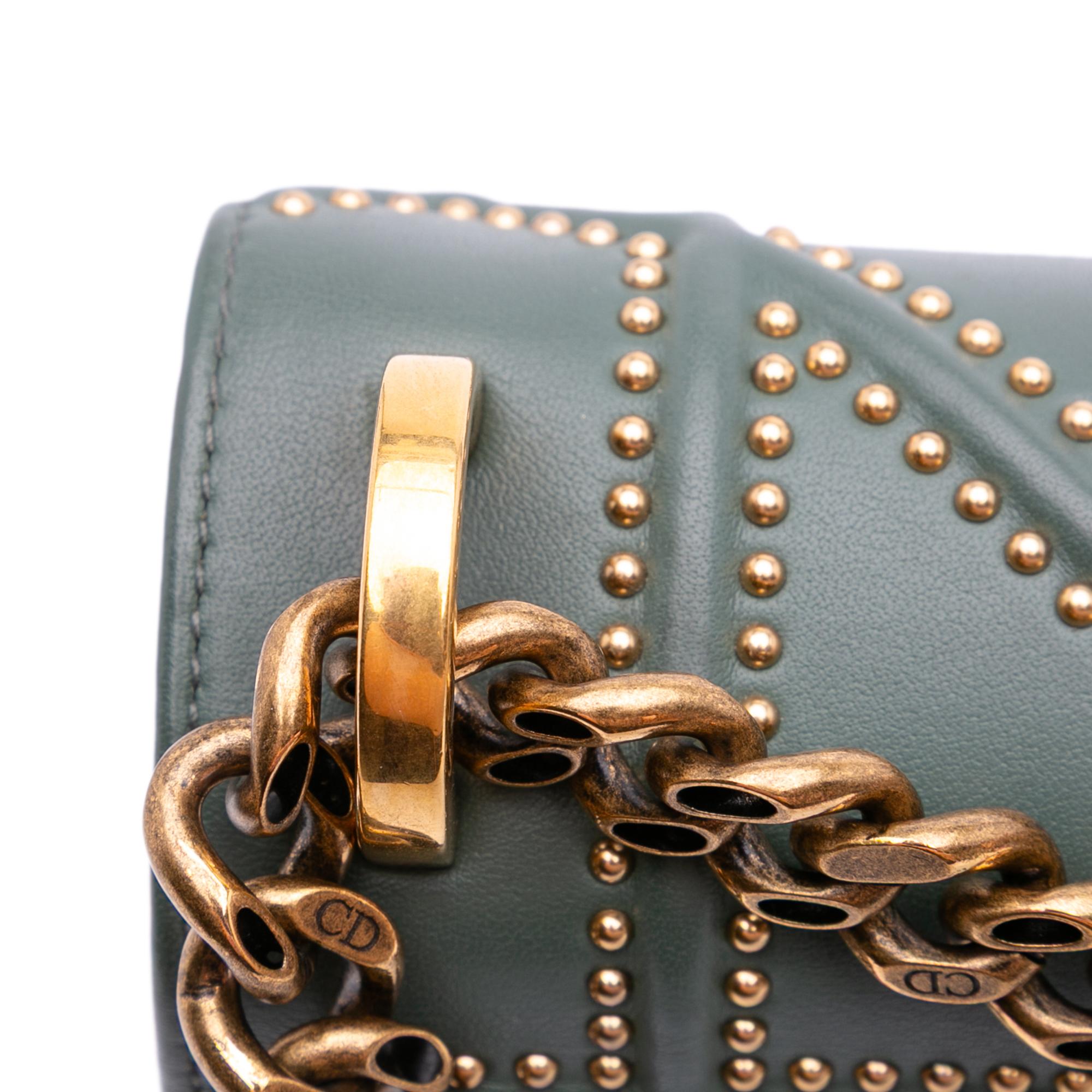 Dior Medium Studded Lambskin Diorama Flap
