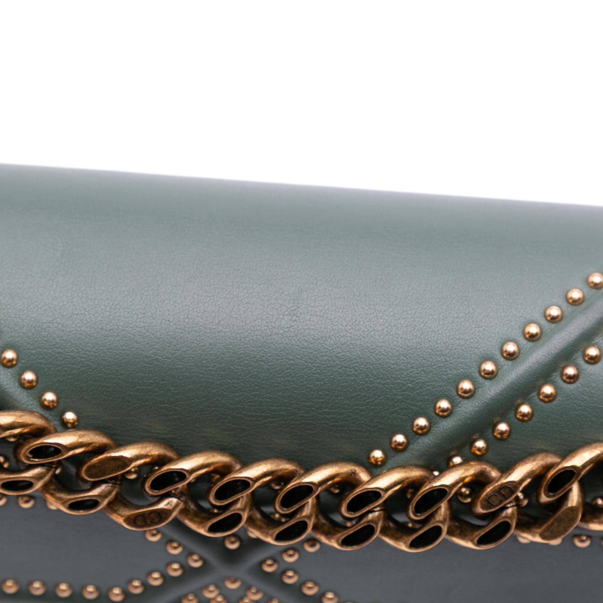 Dior Medium Studded Lambskin Diorama Flap