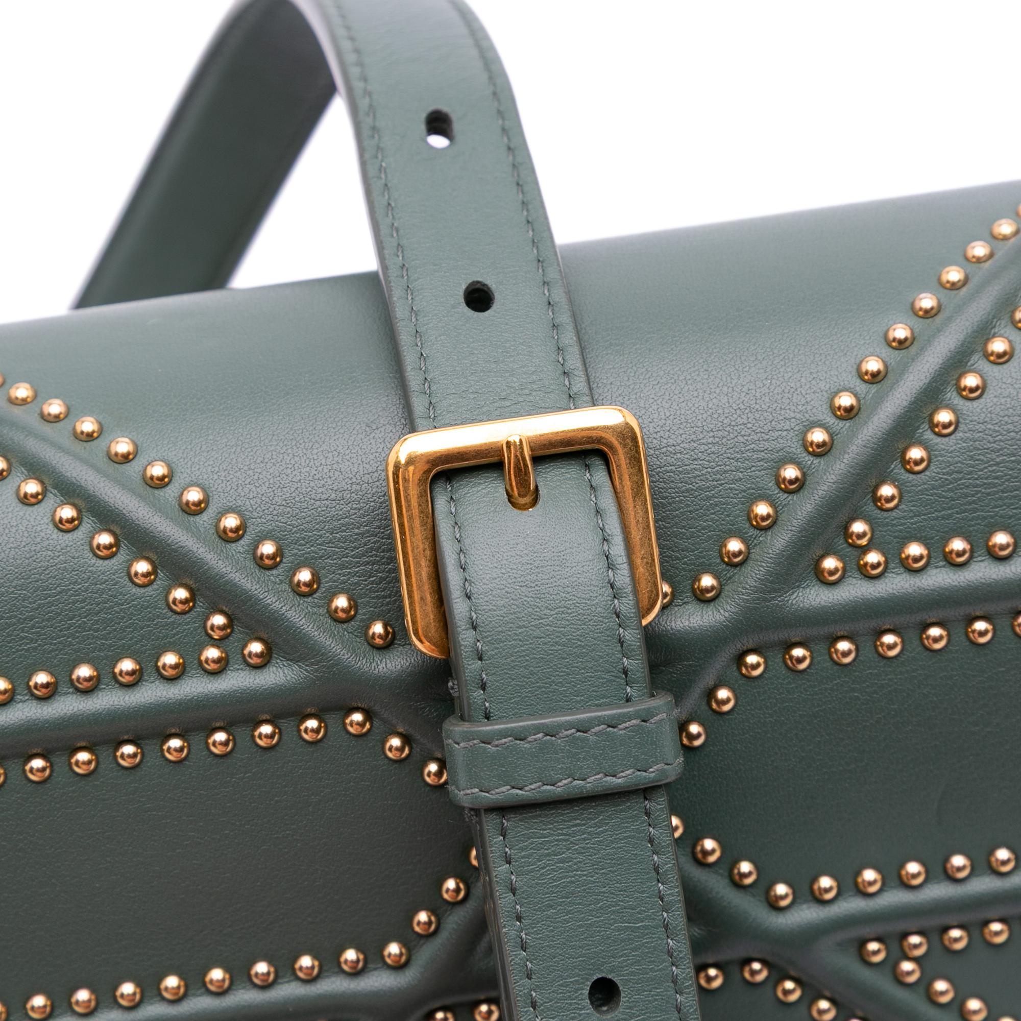 Dior Medium Studded Lambskin Diorama Flap