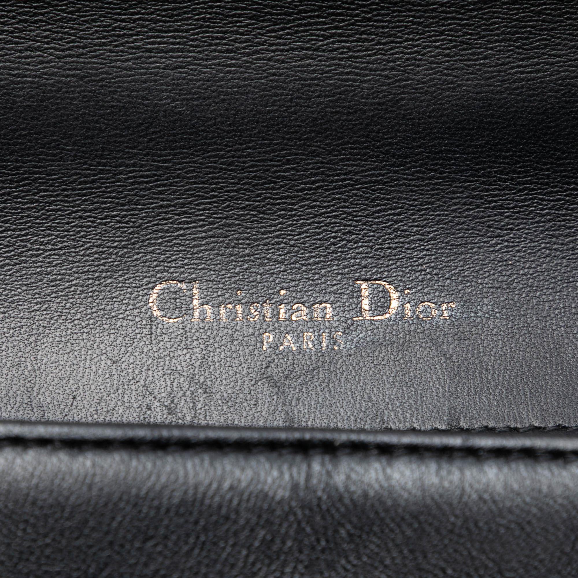 Dior Medium Studded Lambskin Diorama Flap