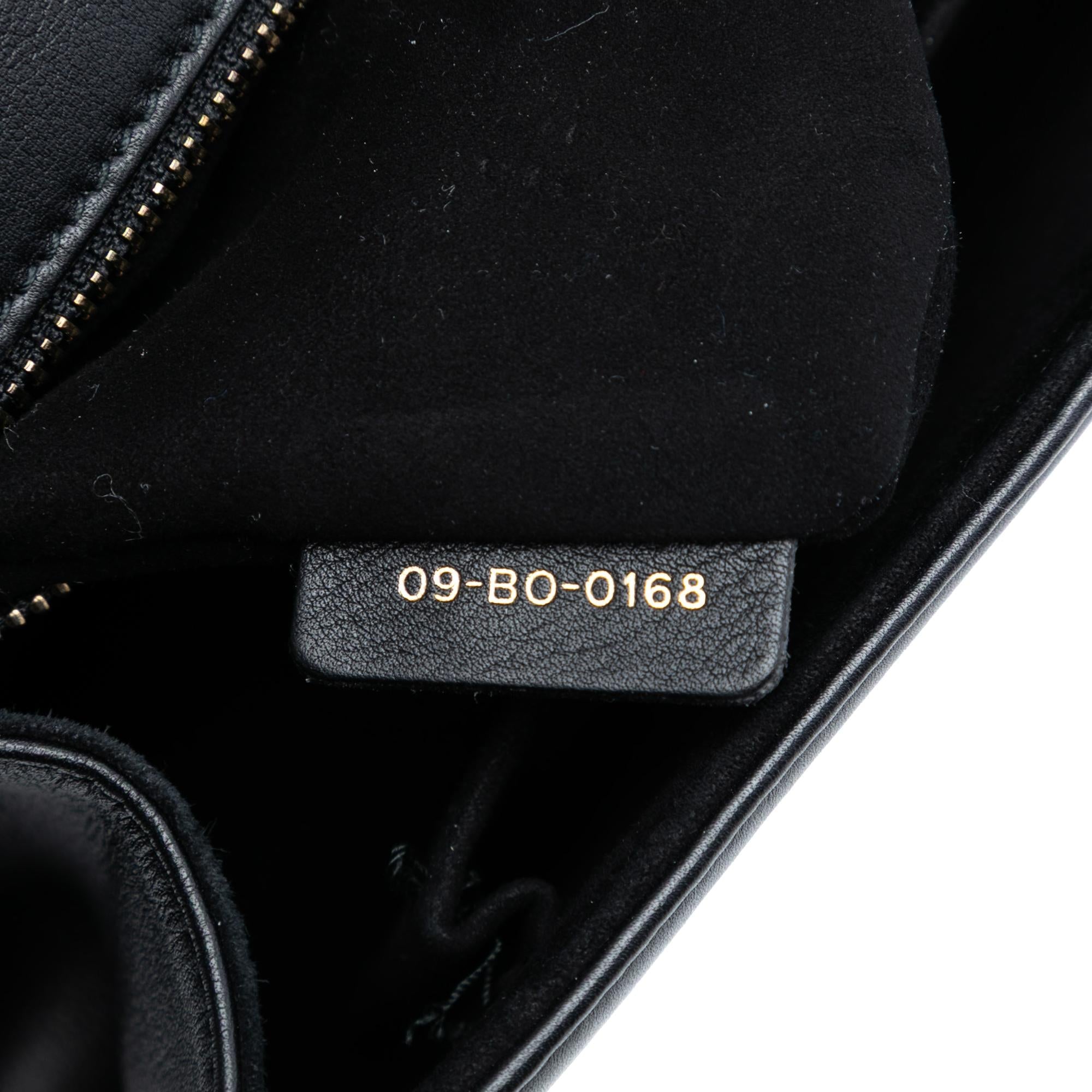 Dior Medium Studded Lambskin Diorama Flap