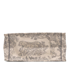 Dior Medium Toile de Jouy Reverse Embroidered Canvas Book Tote