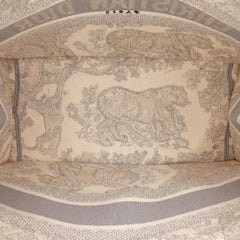 Dior Medium Toile de Jouy Reverse Embroidered Canvas Book Tote