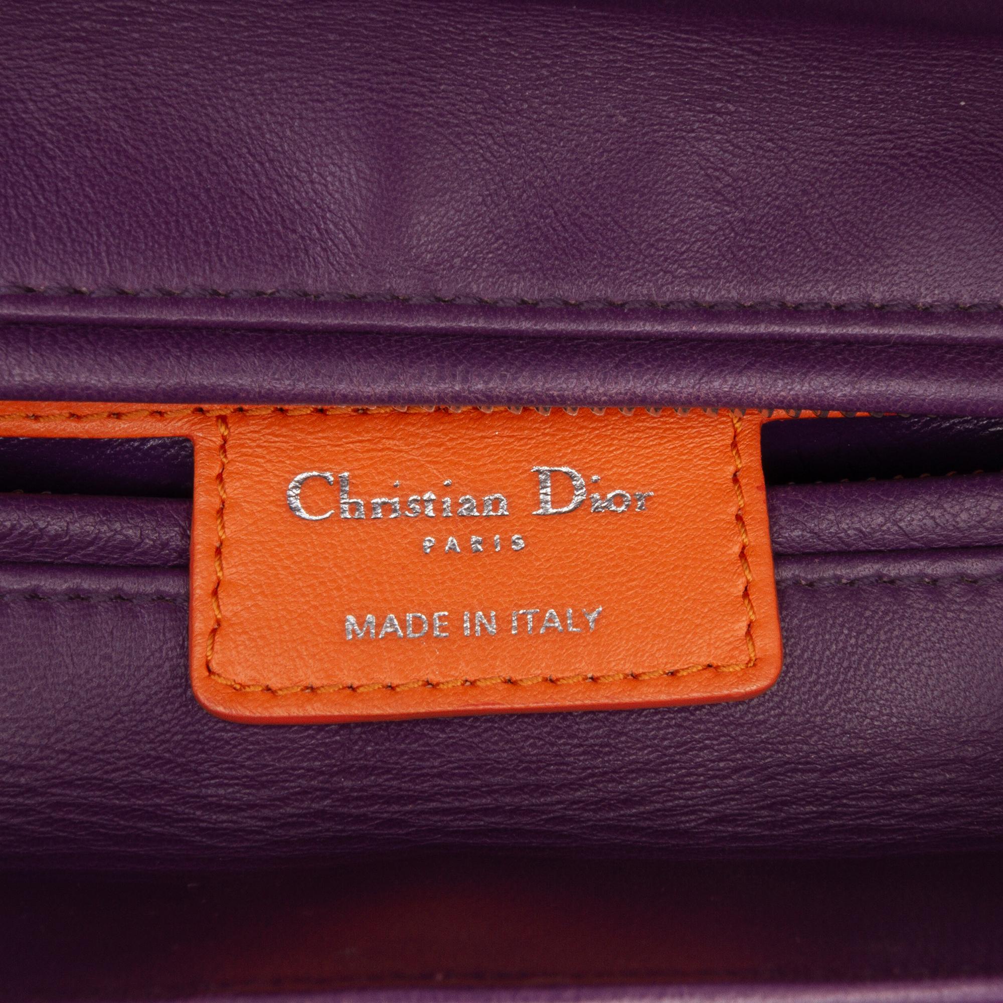 Dior Medium Tricolor Lambskin Cannage Lady Dior