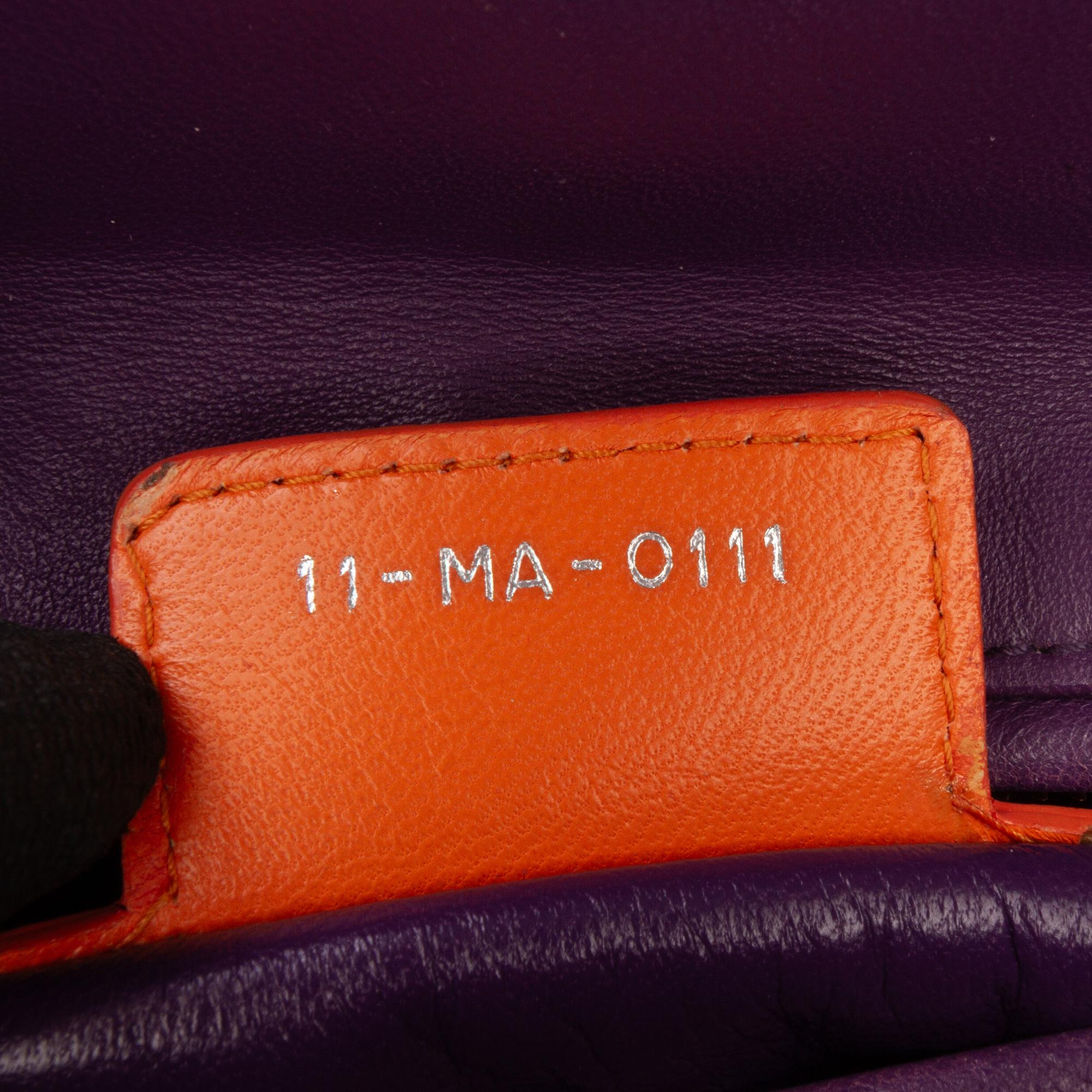 Dior Medium Tricolor Lambskin Cannage Lady Dior