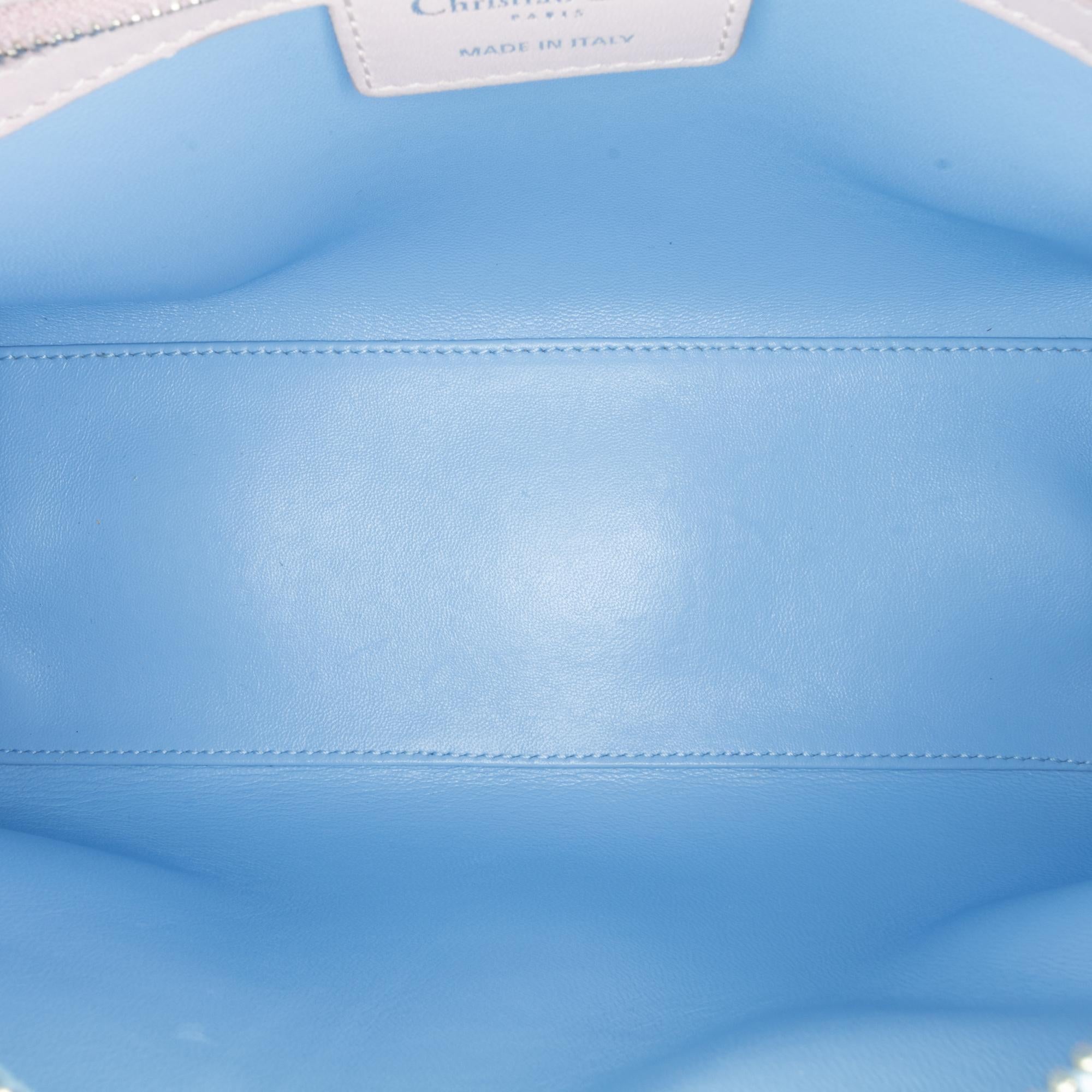 Dior Medium Tricolor Lambskin Cannage Lady Dior