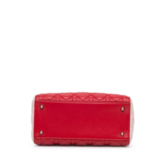 Dior Medium Tricolor Lambskin Cannage Lady Dior