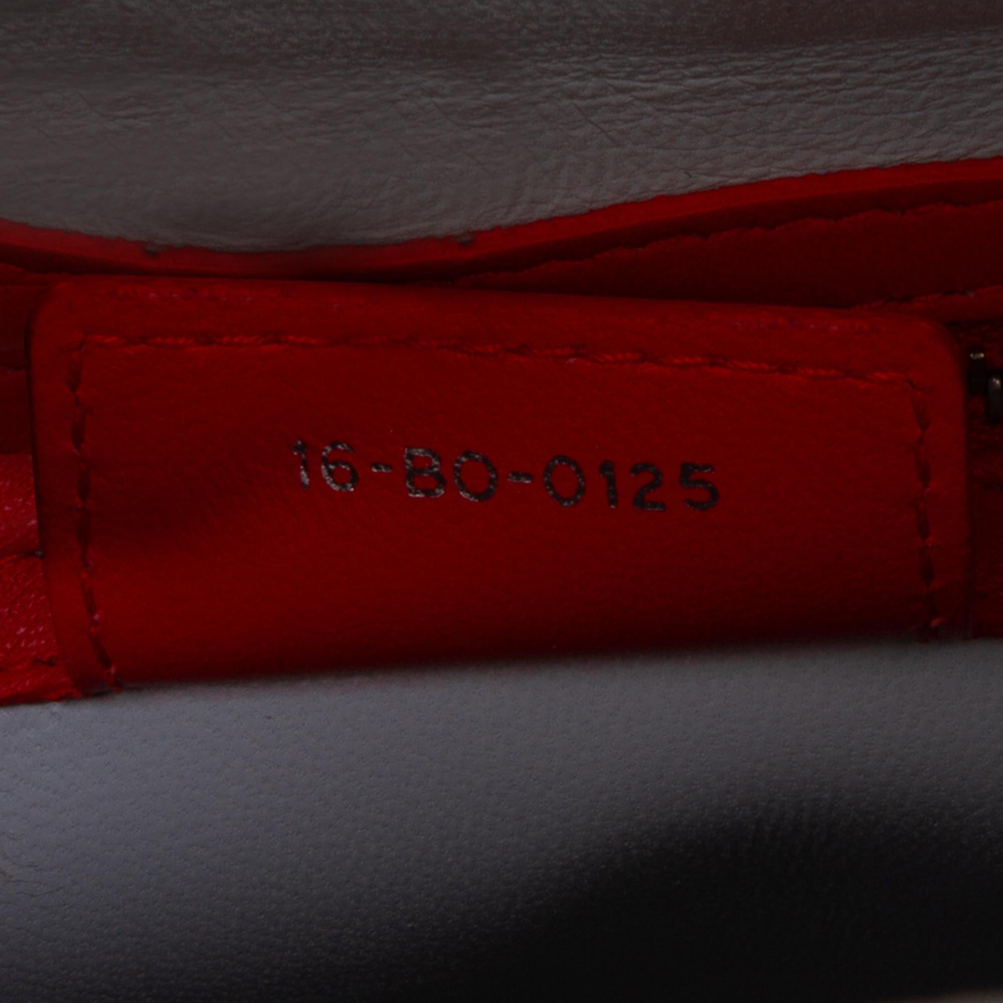 Dior Medium Tricolor Lambskin Cannage Lady Dior