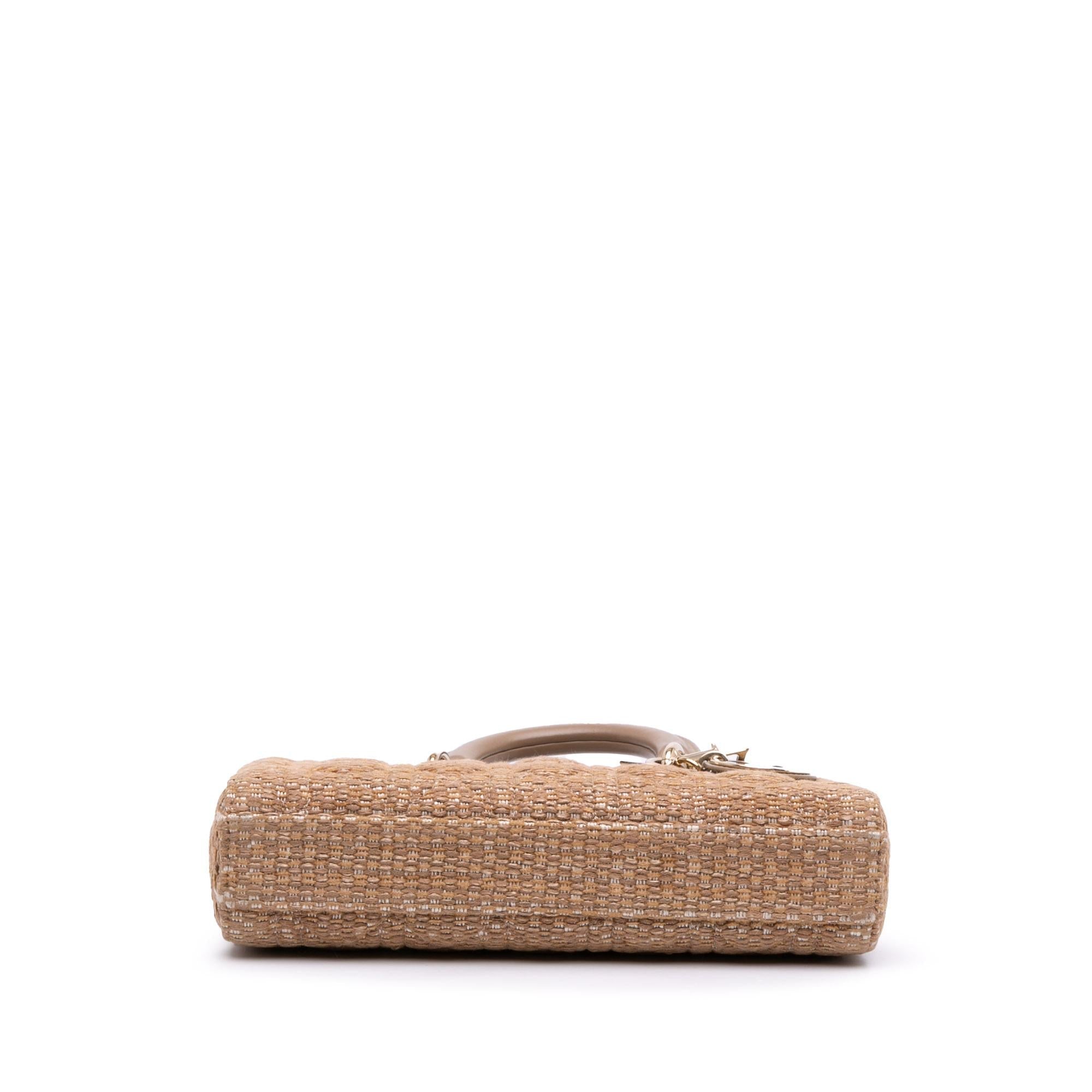 Dior Medium Tweed Cannage Lady D Joy